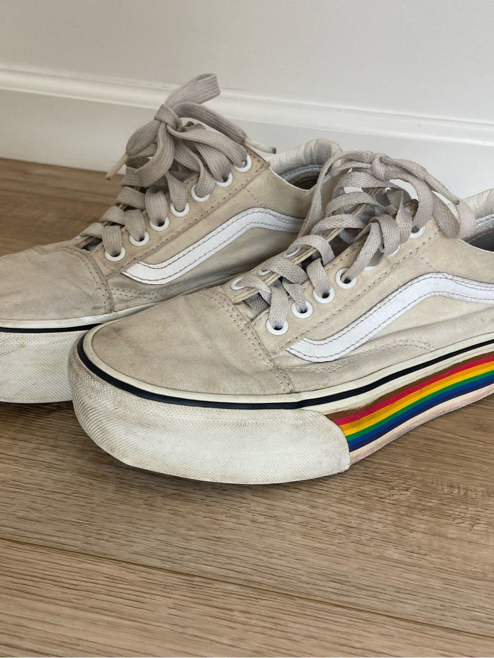 Vans Pride Canvas Old Skool Sneakers with Rainbow Stripe